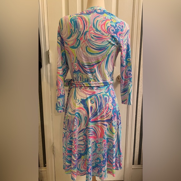 NWT Lilly Pulitzer Emilia Wrap Dress, Size M - Picture 2 of 4